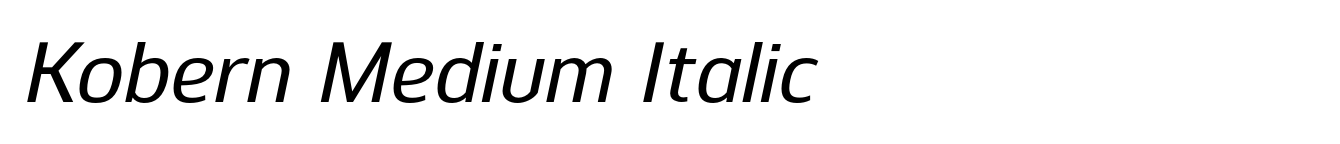 Kobern Medium Italic
